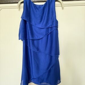 Elegant Blue Layered Dress